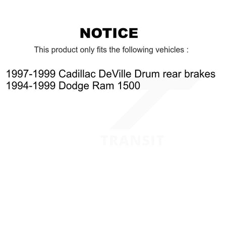 Front Semi-Metallic Disc Brake Pads And Rear Drum Shoes Kit For Dodge Ram 1500 Cadillac KNN-100176