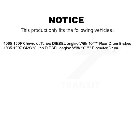Front Semi-Metallic Disc Brake Pads And Rear Drum Shoes Kit For Chevrolet Tahoe GMC Yukon KNN-100190