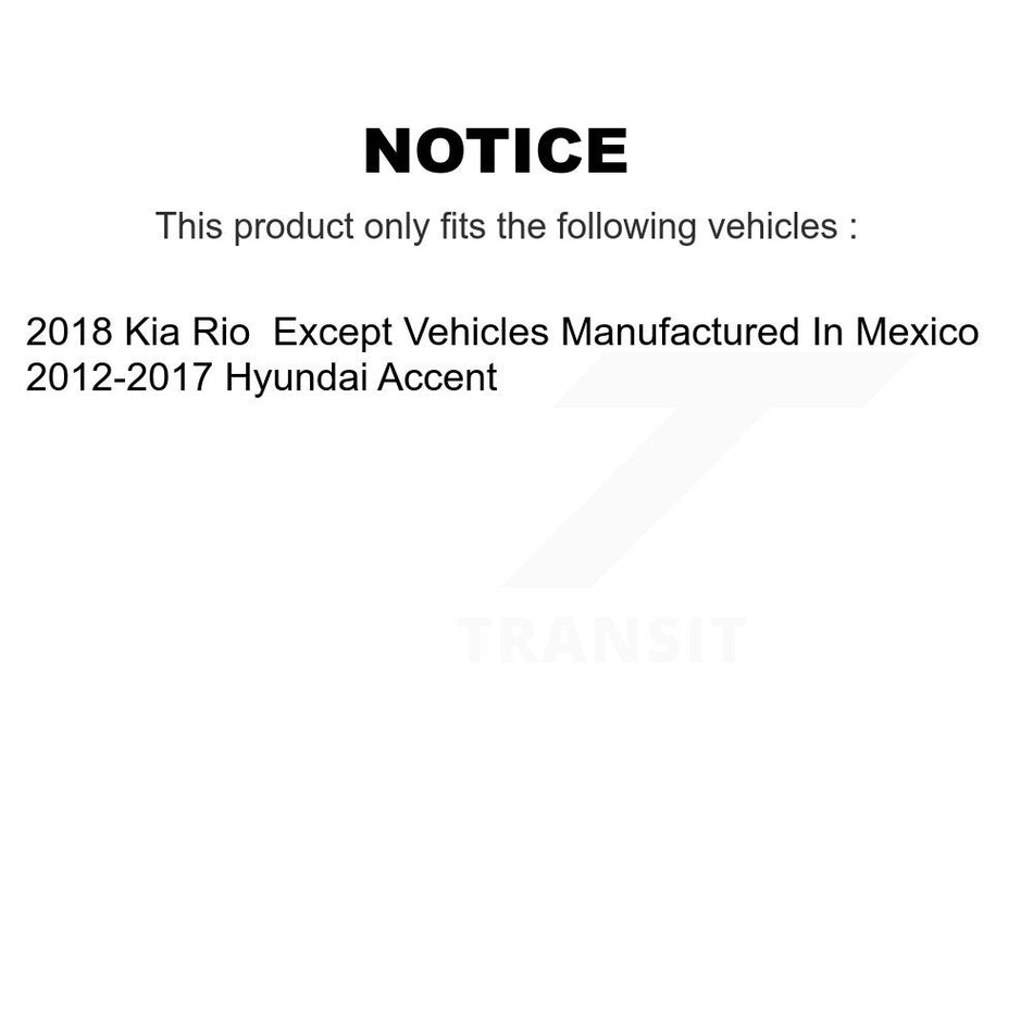 Front Ceramic Disc Brake Pads And Rear Drum Shoes Kit For Hyundai Accent Kia Rio KNN-100207