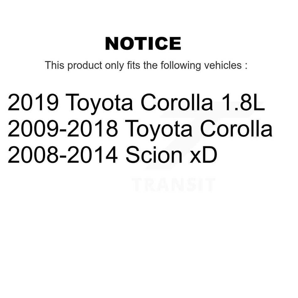 Front Ceramic Disc Brake Pads And Rear Drum Shoes Kit For Toyota Corolla Scion xD KNN-100216