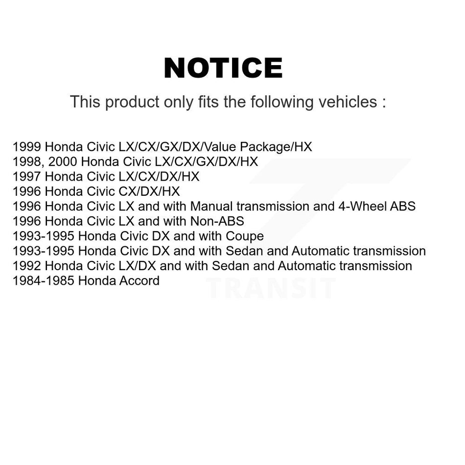 Front Ceramic Disc Brake Pads And Rear Drum Shoes Kit For Honda Civic Accord KNN-100228