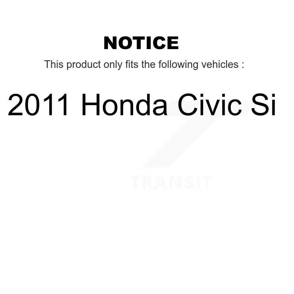 Front Ceramic Disc Brake Pads And Rear Drum Shoes Kit For 2011 Honda Civic Si KNN-100229