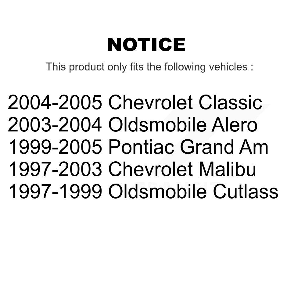 Front Ceramic Disc Brake Pads And Rear Drum Shoes Kit For Pontiac Grand Am Chevrolet KNN-100247