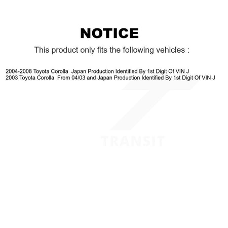 Front Ceramic Disc Brake Pads And Rear Drum Shoes Kit For Toyota Corolla KNN-100254
