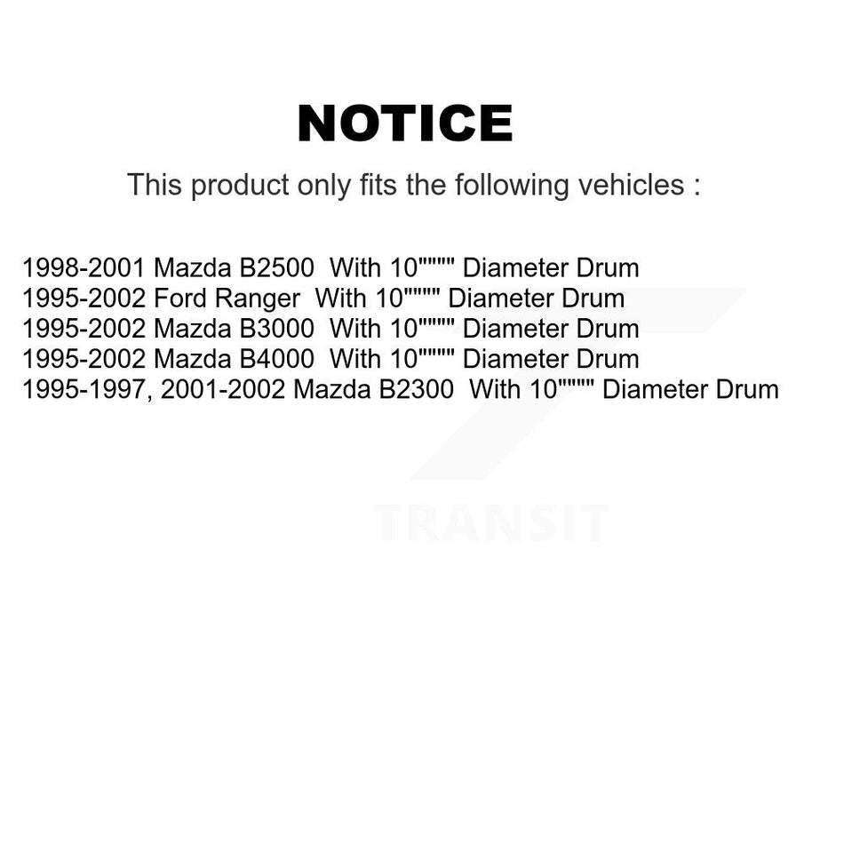 Front Semi-Metallic Disc Brake Pads And Rear Drum Shoes Kit For Ford Ranger Mazda B4000 KNN-100266