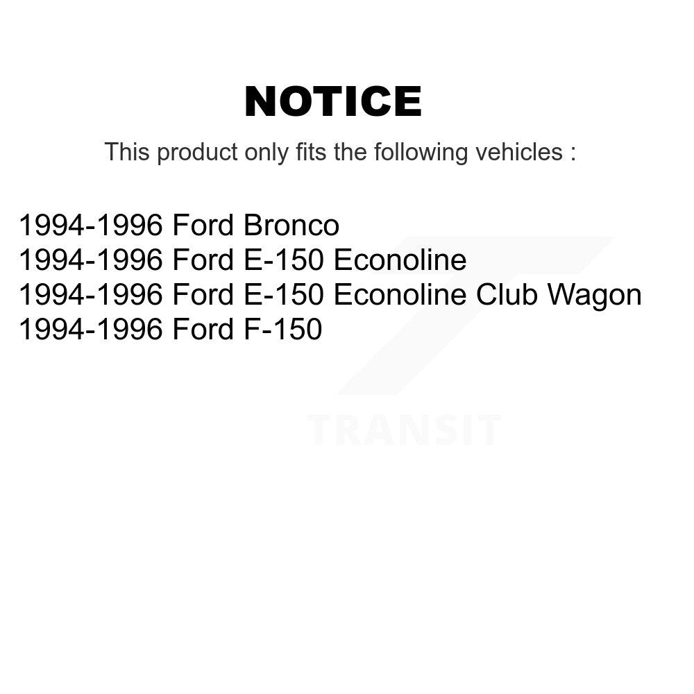 Front Semi-Metallic Disc Brake Pads And Rear Drum Shoes Kit For Ford F-150 Bronco E-150 KNN-100267