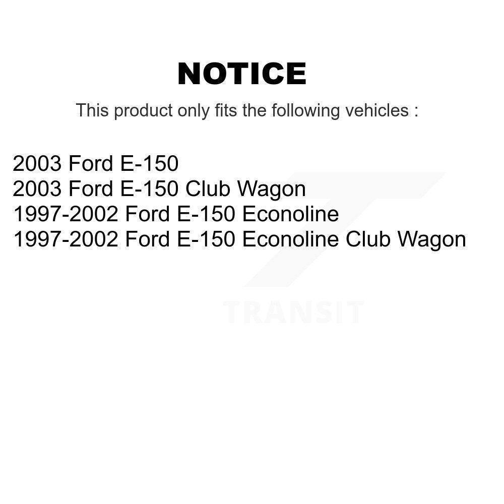 Front Semi-Metallic Disc Brake Pads And Rear Drum Shoes Kit For Ford E-150 Econoline Club KNN-100268