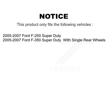 Front Rear Semi-Metallic Disc Brake Pads And Parking Shoes Kit For Ford F-350 KNN-100357
