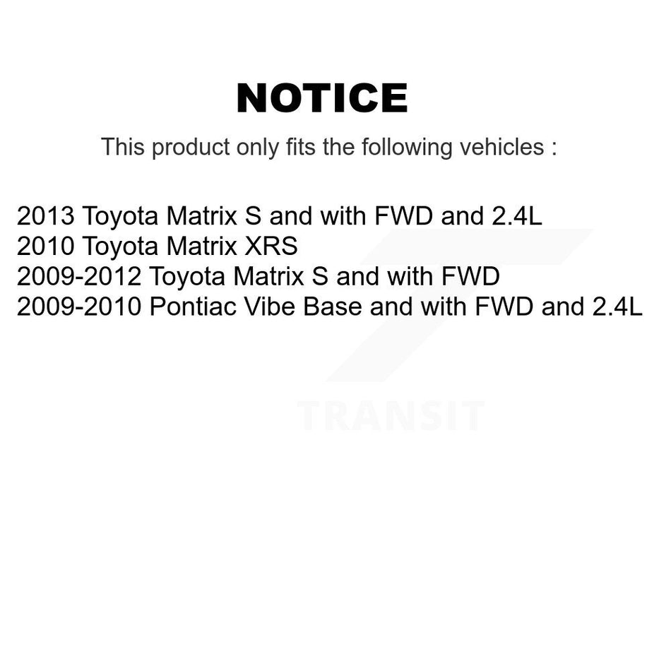 Front Rear Ceramic Disc Brake Pads And Parking Shoes Kit For Toyota Matrix KNN-100498