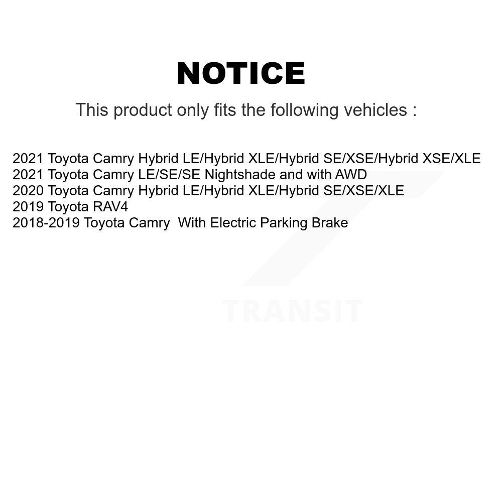 Front Rear Ceramic Disc Brake Pads And Parking Shoes Kit For Toyota RAV4 Camry KNN-100503