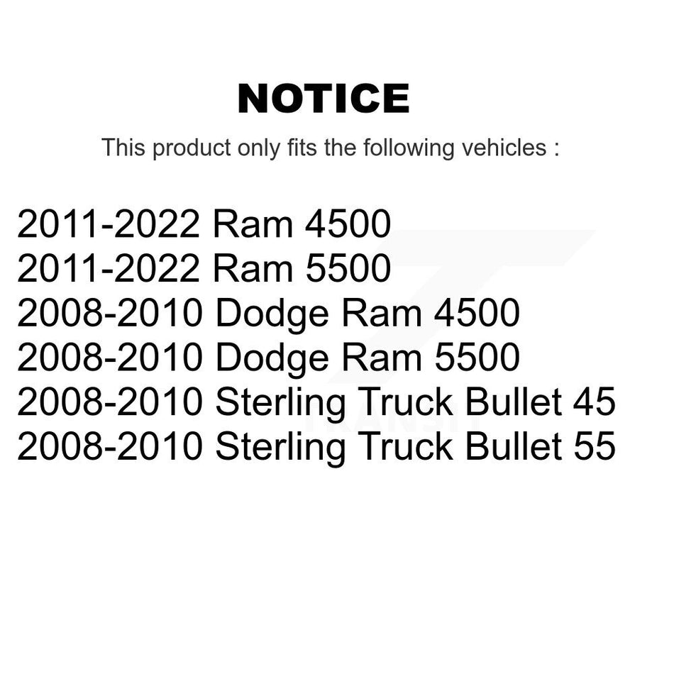 Front Rear Semi-Metallic Disc Brake Pads And Parking Shoes Kit For Ram Dodge KNN-100518