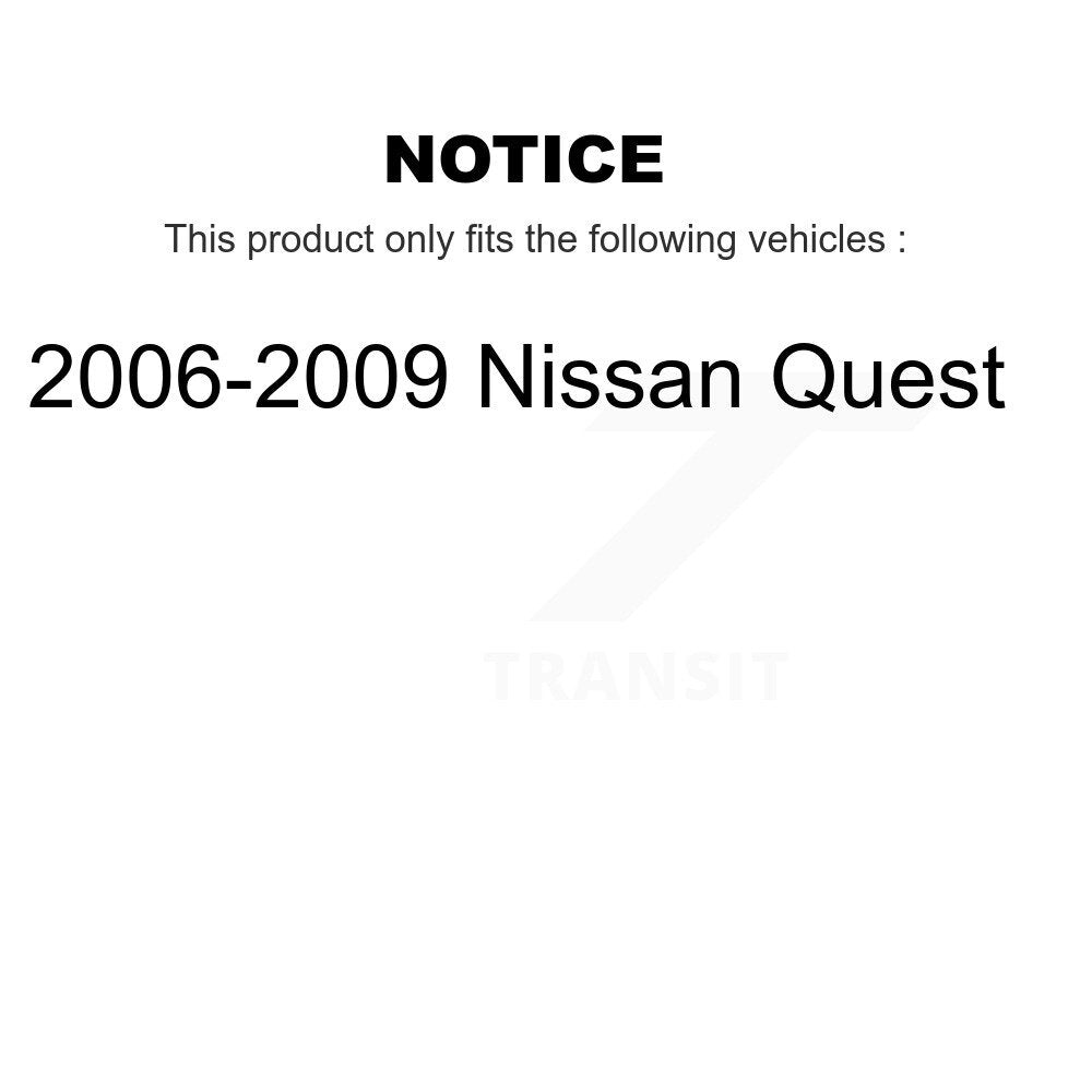 Front Rear Ceramic Disc Brake Pads And Parking Shoes Kit For Nissan Quest KNN-100616