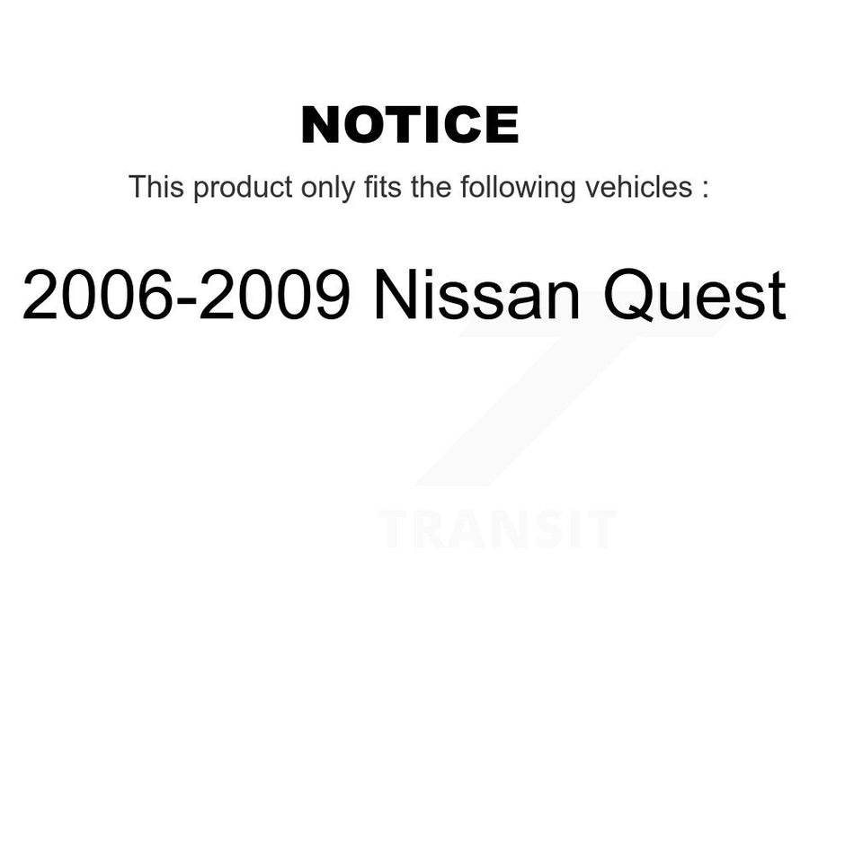 Front Rear Ceramic Disc Brake Pads And Parking Shoes Kit For Nissan Quest KNN-100616
