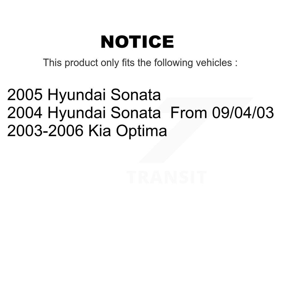 Front Rear Ceramic Disc Brake Pads And Parking Shoes Kit For Hyundai Sonata KNN-100650