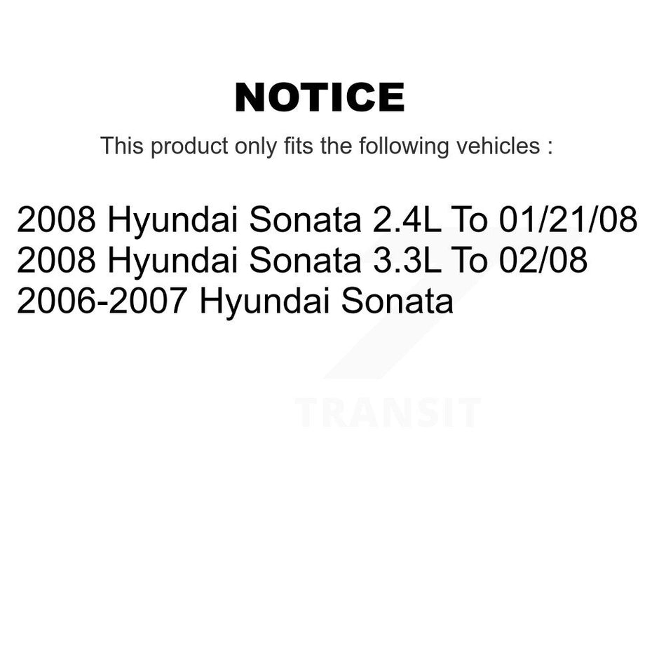 Front Rear Ceramic Disc Brake Pads And Parking Shoes Kit For Hyundai Sonata KNN-100668