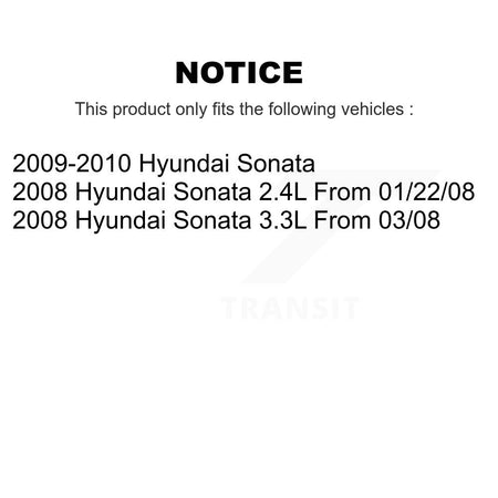 Front Rear Ceramic Disc Brake Pads And Parking Shoes Kit For Hyundai Sonata KNN-100670