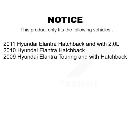 Front Rear Ceramic Disc Brake Pads And Parking Shoes Kit For Hyundai Elantra KNN-100674