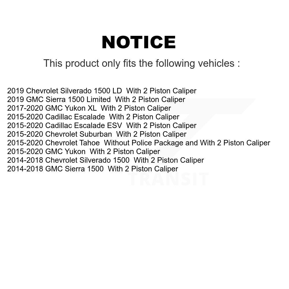 Front Rear Ceramic Disc Brake Pads And Parking Shoes Kit For GMC Chevrolet LD KNN-100730