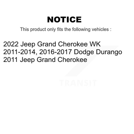 Front Rear Ceramic Disc Brake Pads And Parking Shoes Kit For Dodge Durango WK KNN-100748