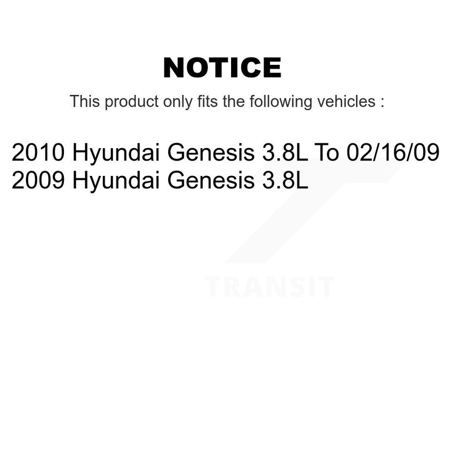 Front Rear Ceramic Disc Brake Pads And Parking Shoes Kit For Hyundai Genesis KNN-100842
