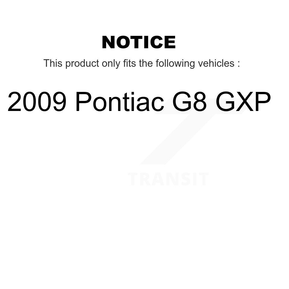 Front Rear Semi-Metallic Disc Brake Pads And Parking Shoes Kit For Pontiac G8 KNN-100872