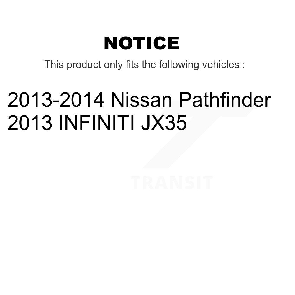 Front Rear Ceramic Disc Brake Pads And Parking Shoes Kit For Nissan Pathfinder KNN-100908