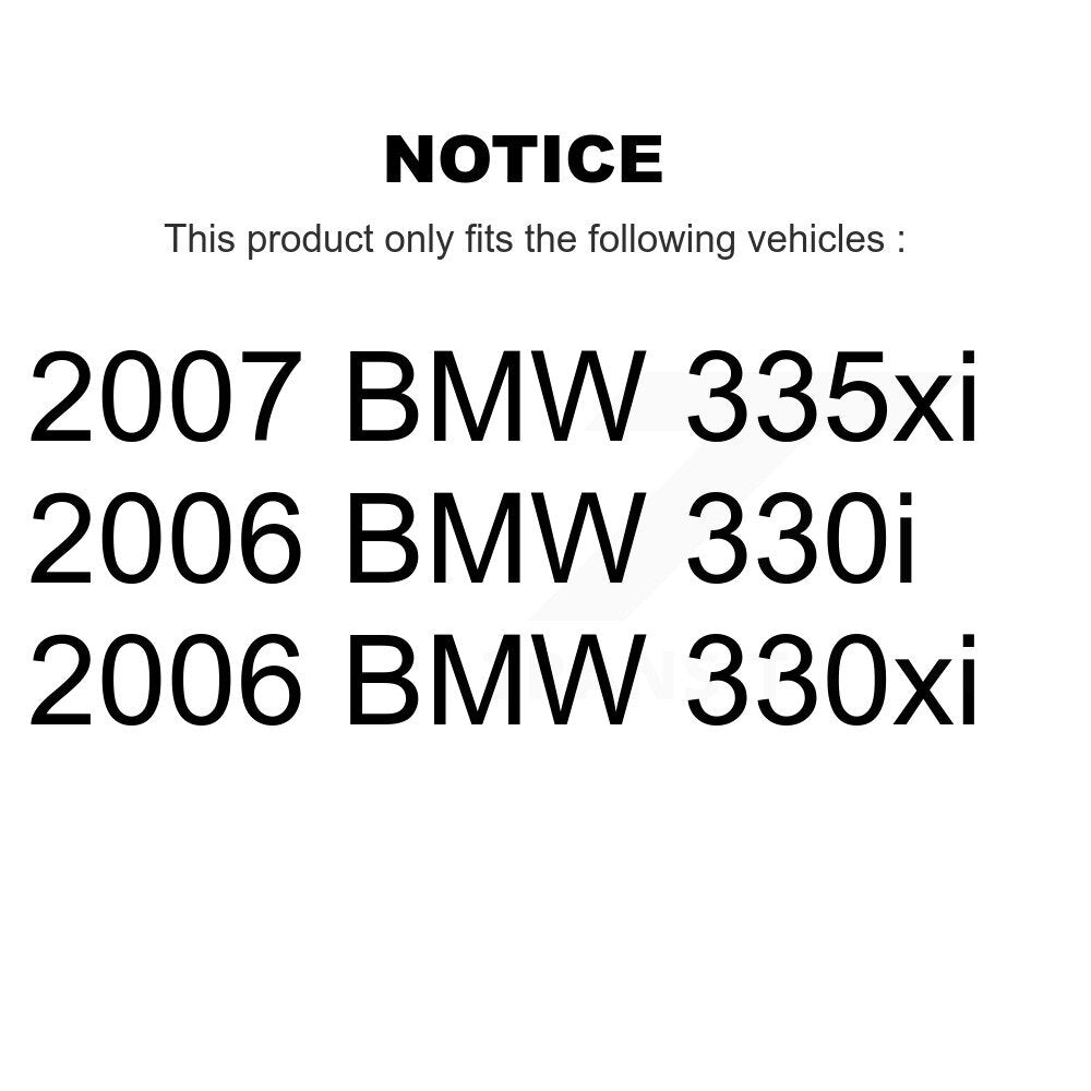 Front Rear Semi-Metallic Disc Brake Pads And Parking Shoes Kit For BMW 330i KNN-100929