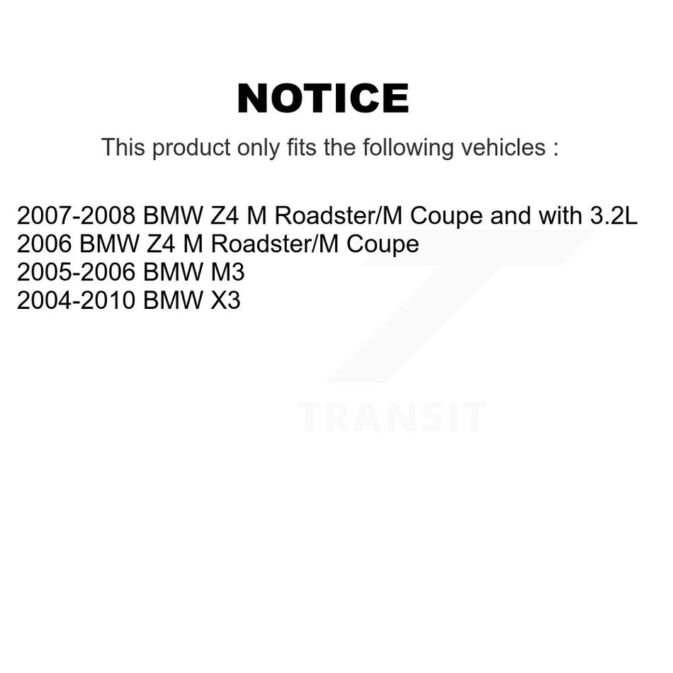 Front Rear Semi-Metallic Disc Brake Pads And Parking Shoes Kit For BMW X3 Z4 KNN-100968