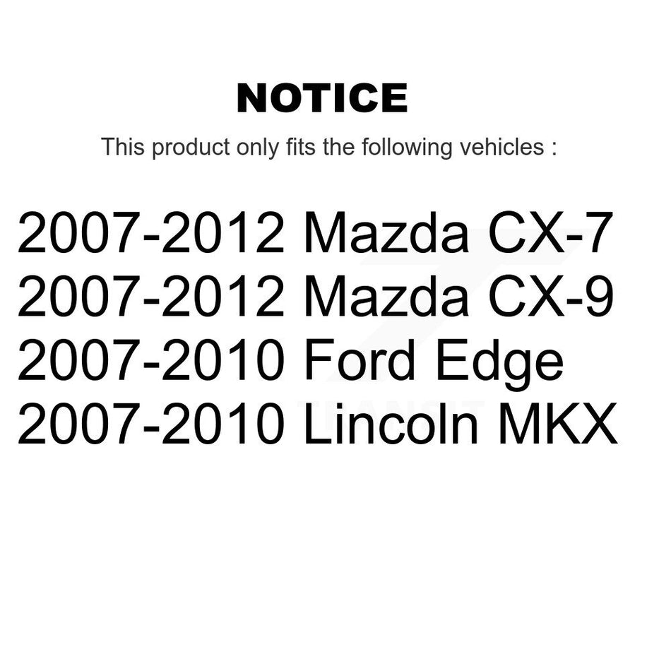 Front Rear Ceramic Disc Brake Pads And Parking Shoes Kit For Ford Edge Mazda KNN-101000