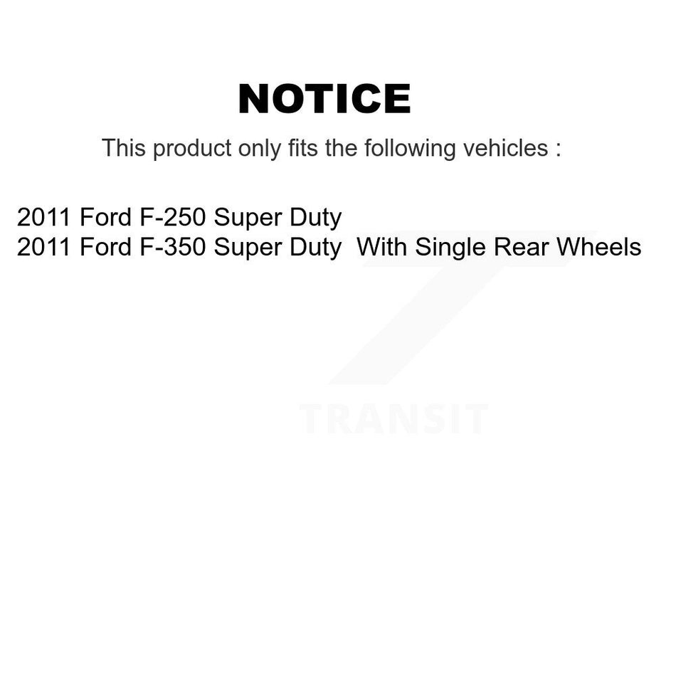 Front Rear Semi-Metallic Disc Brake Pads And Parking Shoes Kit For Ford F-250 KNN-101042