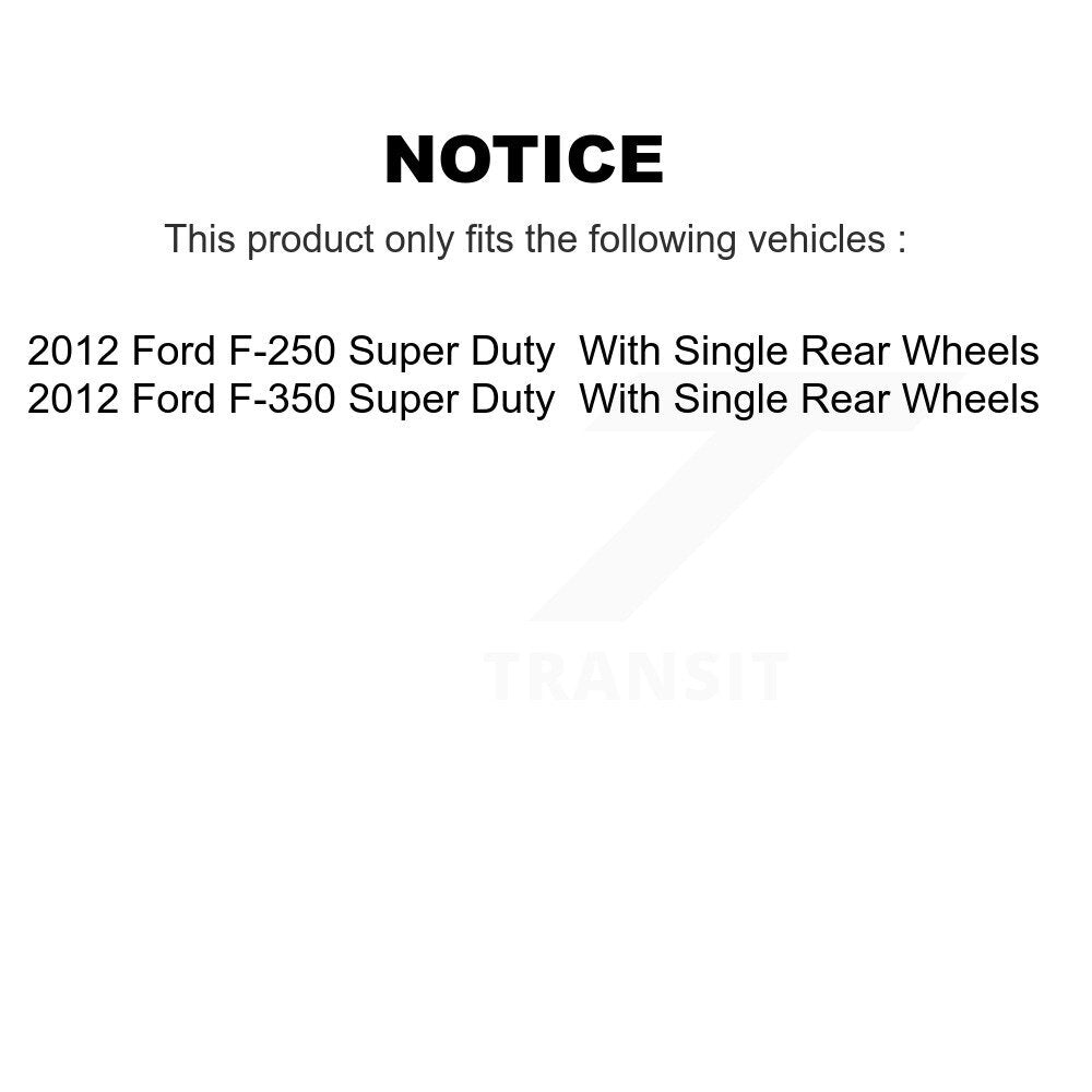 Front Rear Semi-Metallic Disc Brake Pads And Parking Shoes Kit For Ford F-350 KNN-101044