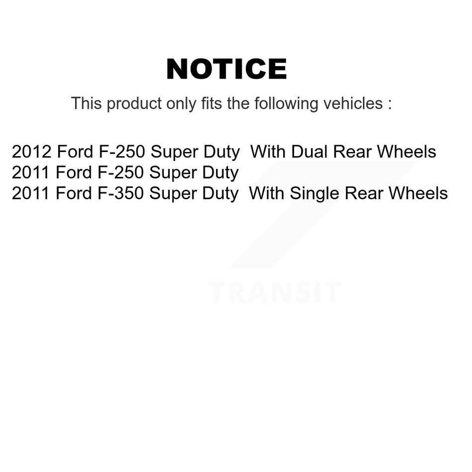 Front Rear Semi-Metallic Disc Brake Pads And Parking Shoes Kit For Ford F-250 KNN-101045