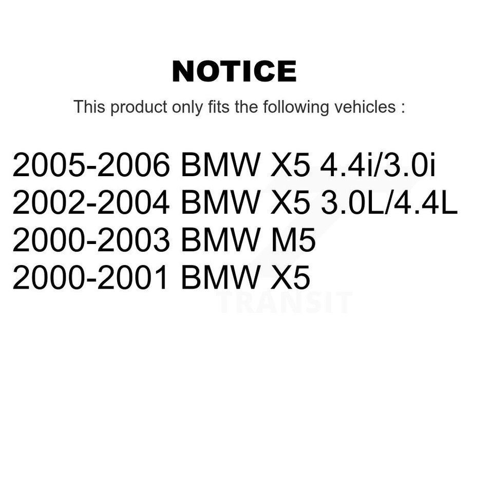 Front Rear Semi-Metallic Disc Brake Pads And Parking Shoes Kit For BMW X5 M5 KNN-101061