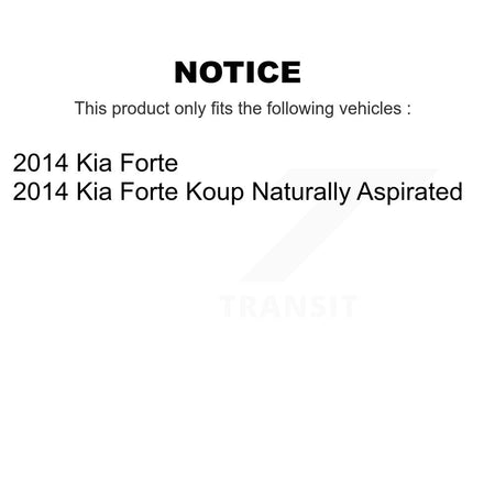 Front Rear Ceramic Disc Brake Pads And Parking Shoes Kit For Kia Forte Koup KNN-101125