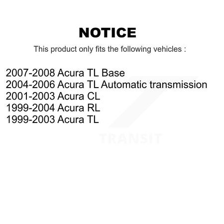 Front Rear Ceramic Disc Brake Pads And Parking Shoes Kit For Acura TL CL RL KNN-101140