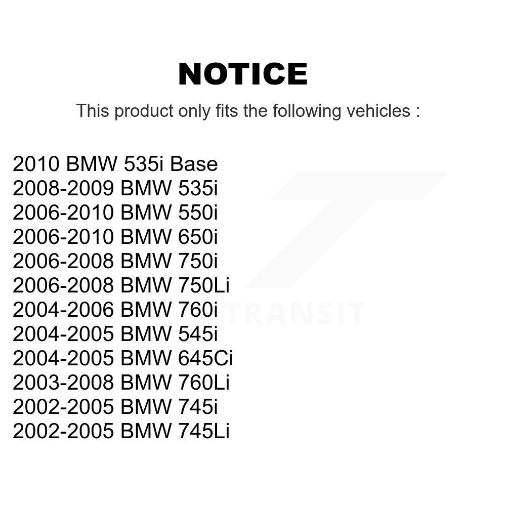 Front Rear Semi-Metallic Disc Brake Pads And Parking Shoes Kit For BMW 650i KNN-101161