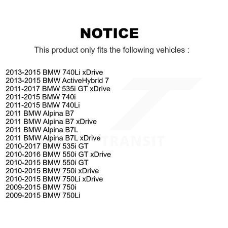 Front Rear Semi-Metallic Disc Brake Pads And Parking Shoes Kit For BMW 750i GT KNN-101163