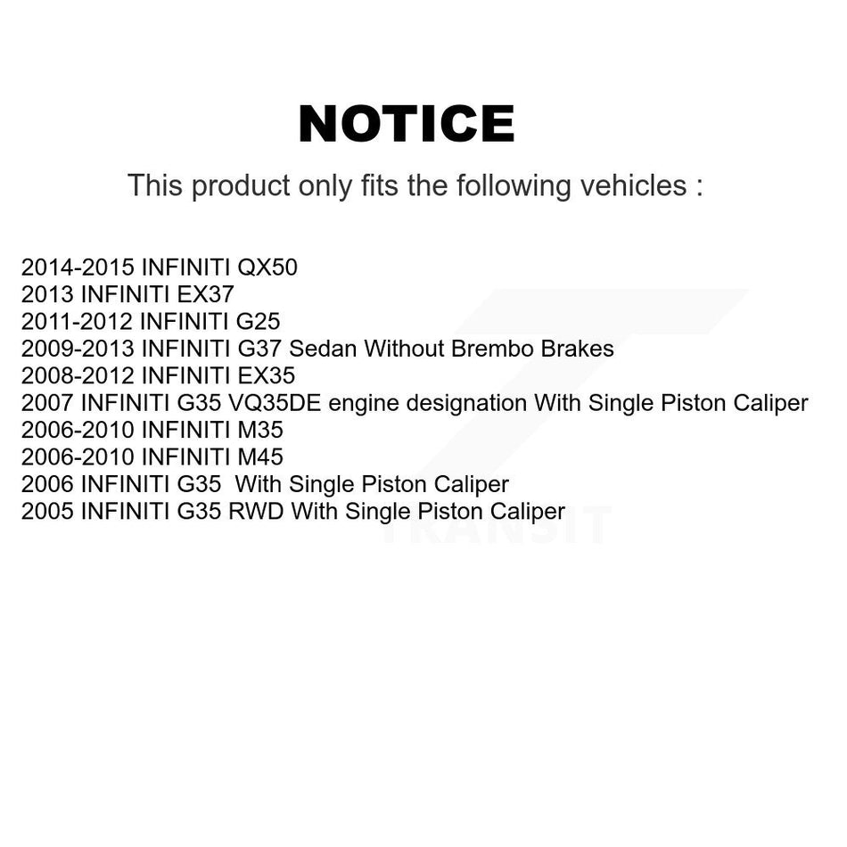 Front Semi-Metallic Rear Ceramic Disc Brake Pads And Parking Shoes Kit For G37 KNN-101229