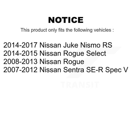 Front Rear Ceramic Disc Brake Pads And Parking Shoes Kit For Nissan Rogue Juke KNN-101443