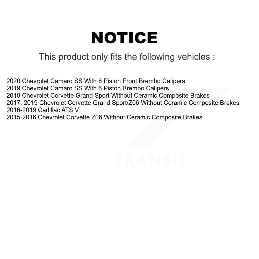 Front Semi-Metallic Rear Ceramic Disc Brake Pads And Parking Shoes Kit For ATS KNN-101543