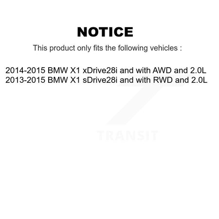 Front Rear Ceramic Disc Brake Pads And Wear Sensors Kit For BMW X1 KNW-100277