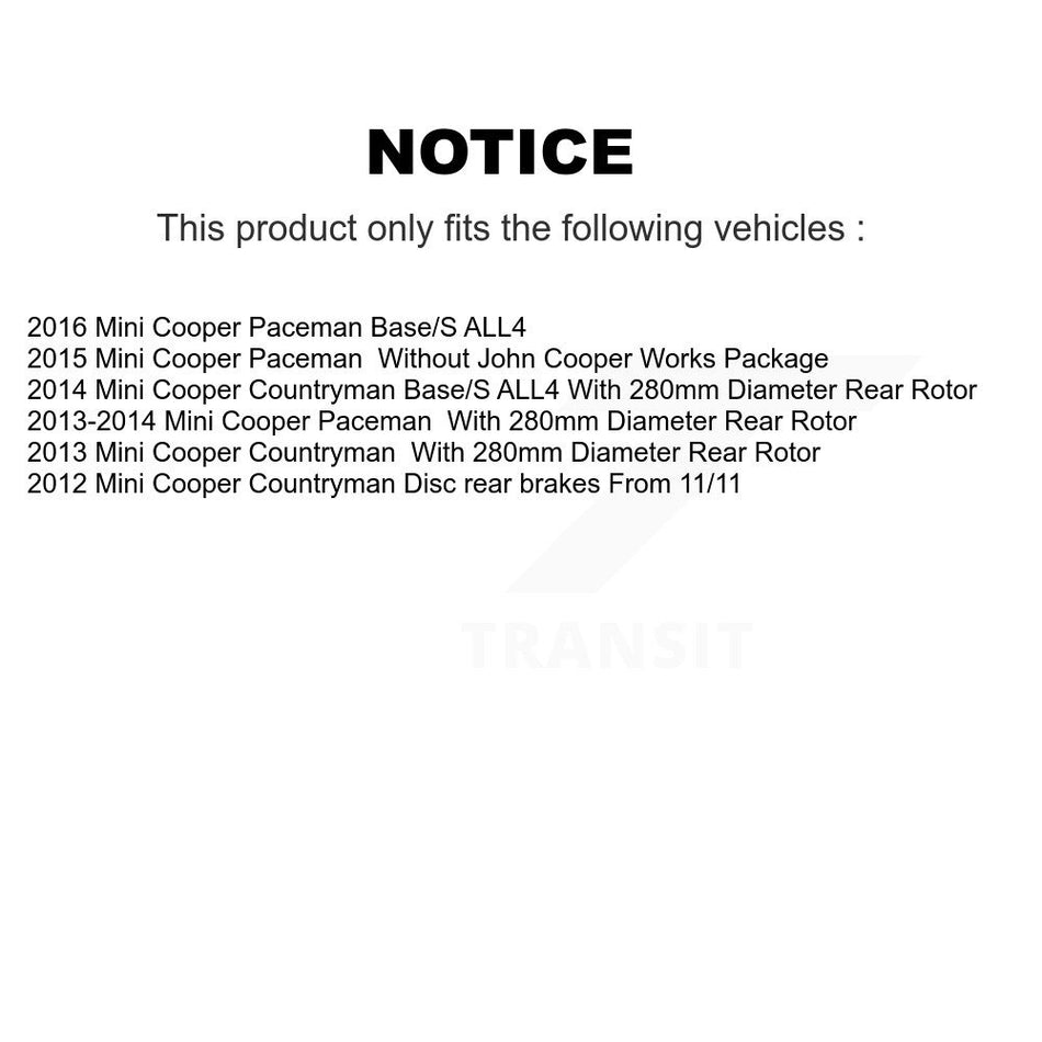 Front Rear Ceramic Disc Brake Pads And Wear Sensor Kit For Mini Cooper Countryman Paceman KNW-100378