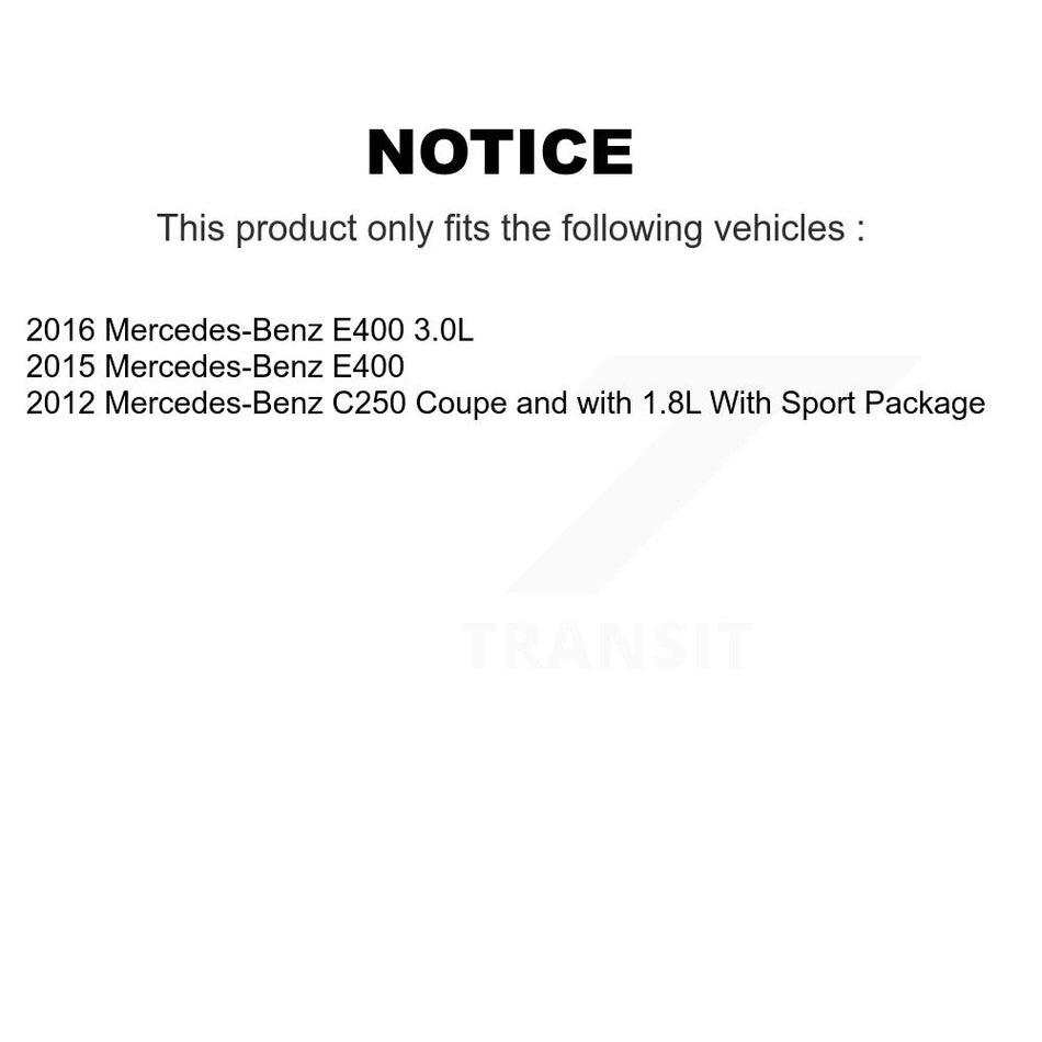 Front Ceramic Disc Brake Pads And Wear Sensors Kit For Mercedes-Benz C250 E400 KNW-100579