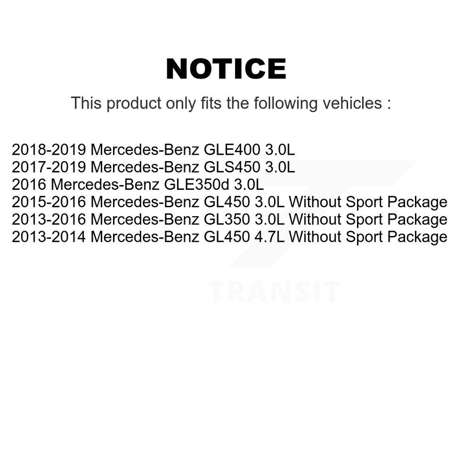 Front Ceramic Disc Brake Pads Wear Sensor Kit For Mercedes-Benz GLE400 GL350 GLS450 GL450 KNW-100599