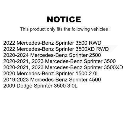 Front Ceramic Brake Pad & Extra Wear Sensor Kit For Mercedes-Benz Sprinter 2500 3500 4500 KNW-100631