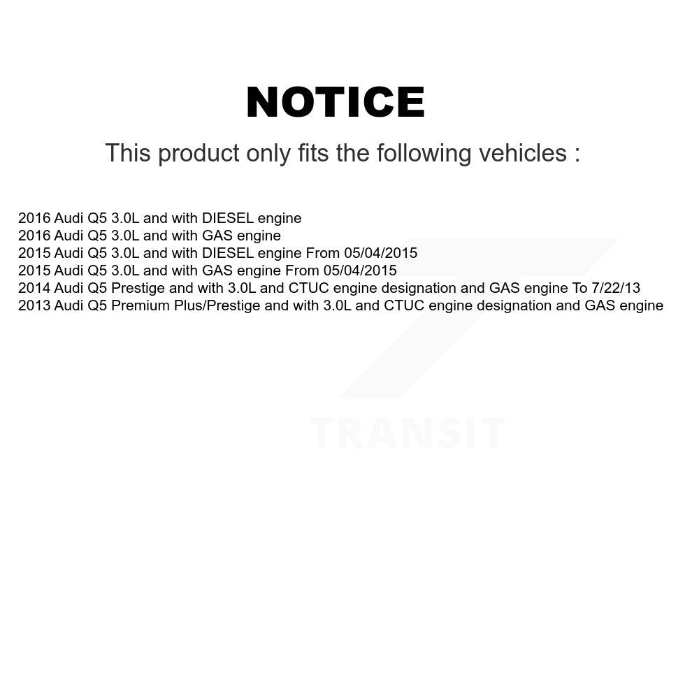Front Ceramic Disc Brake Pads And Wear Sensors Kit For Audi Q5 KNW-100724