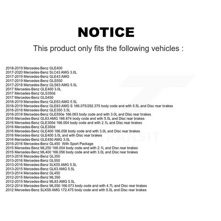 Rear Ceramic Brake Pads Wear Sensor Kit For Mercedes-Benz ML350 GLE400 GLE350 GL350 GLE43 KNW-100996