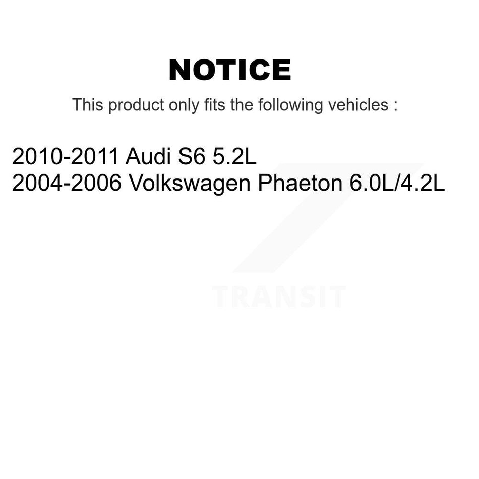 Rear Ceramic Disc Brake Pads And Wear Sensors Kit For Volkswagen Phaeton Audi S6 KNW-101080