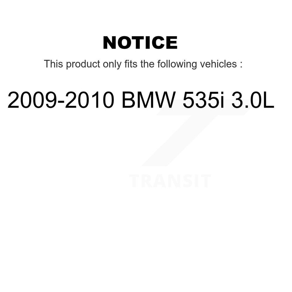Rear Ceramic Disc Brake Pads And Wear Sensors Kit For 2009-2010 BMW 535i 3.0L KNW-101100