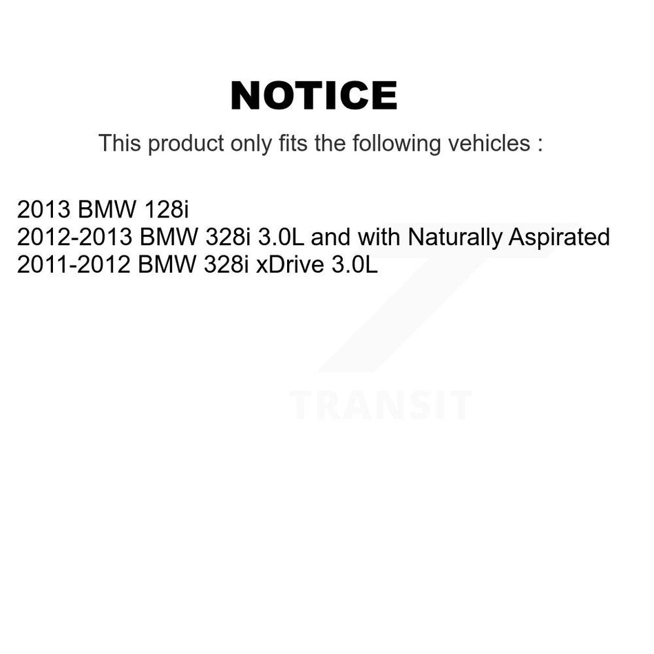 Rear Ceramic Disc Brake Pads And Wear Sensors Kit For BMW 328i xDrive 128i KNW-101104
